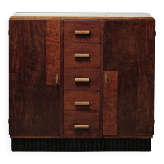 Buffet Art Déco, acajou et marbre, 1930