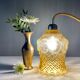Vintage amber glass tulip ride