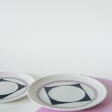 Set consisting of a teapot, sugar bowl and milk jug, Made in Germany, Colorful, Space Age, 1970
