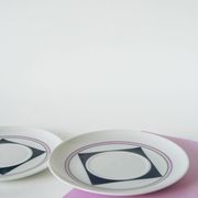 Set consisting of a teapot, sugar bowl and milk jug, Made in Germany, Colorful, Space Age, 1970