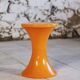 Set of 3 Tam Tam stools in orange by Henri Massonnet for Stamp, 1970.