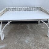 White Rattan Breakfast Tray