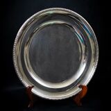 Silver-plated vegetable dish with matching tray – stamped