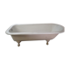 Cast iron island bathtub, on eagle-begged feet