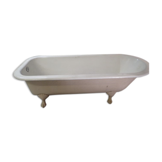 Cast iron island bathtub, on eagle-begged feet