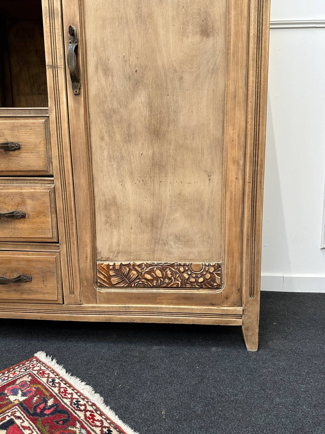 Asymmetrical art deco wardrobe