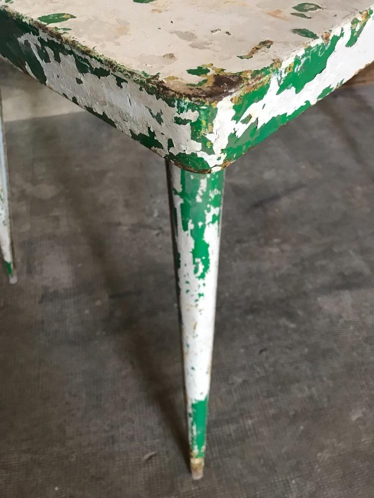 Paire de tables de jardin Tolix françaises