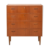 Modern antique chest of drawers with four drawers