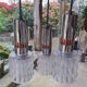 Raak waterfall suspension, Amsterdam, chrome and glass, 70s