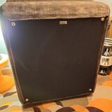 Chauffeuse steiner 1970 velours cotelé brun
