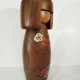 Kokeshi usaburo workshops 1970-80 Japan - plum blossom decoration