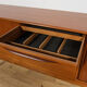Mid-Century Large Teak Tambour Door Sideboard, Denmark, 1960s