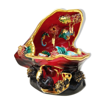 Ceramic night light mold of vallauris vintage