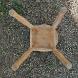Tabouret 4 pieds ancien en bois