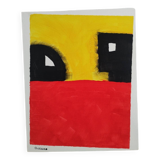 Signed abstract painting
