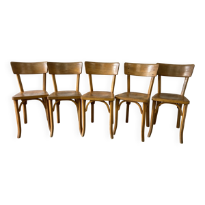 Série de 5 chaises baumann