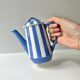 Small art deco coffee pot fox trott sarreguemines 1930s