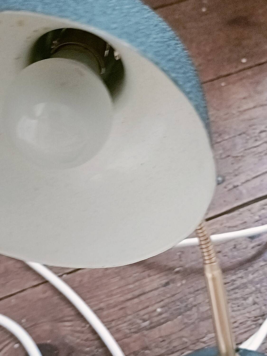 Articulated lamp in black metal, 1950-60