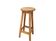 Tabouret de bar vintage en chêne (1 sur 2) : chaise haute industrielle yougoslave des années 1980