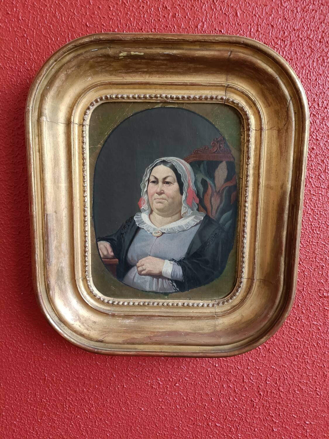 19th century painting, portrait of a woman
