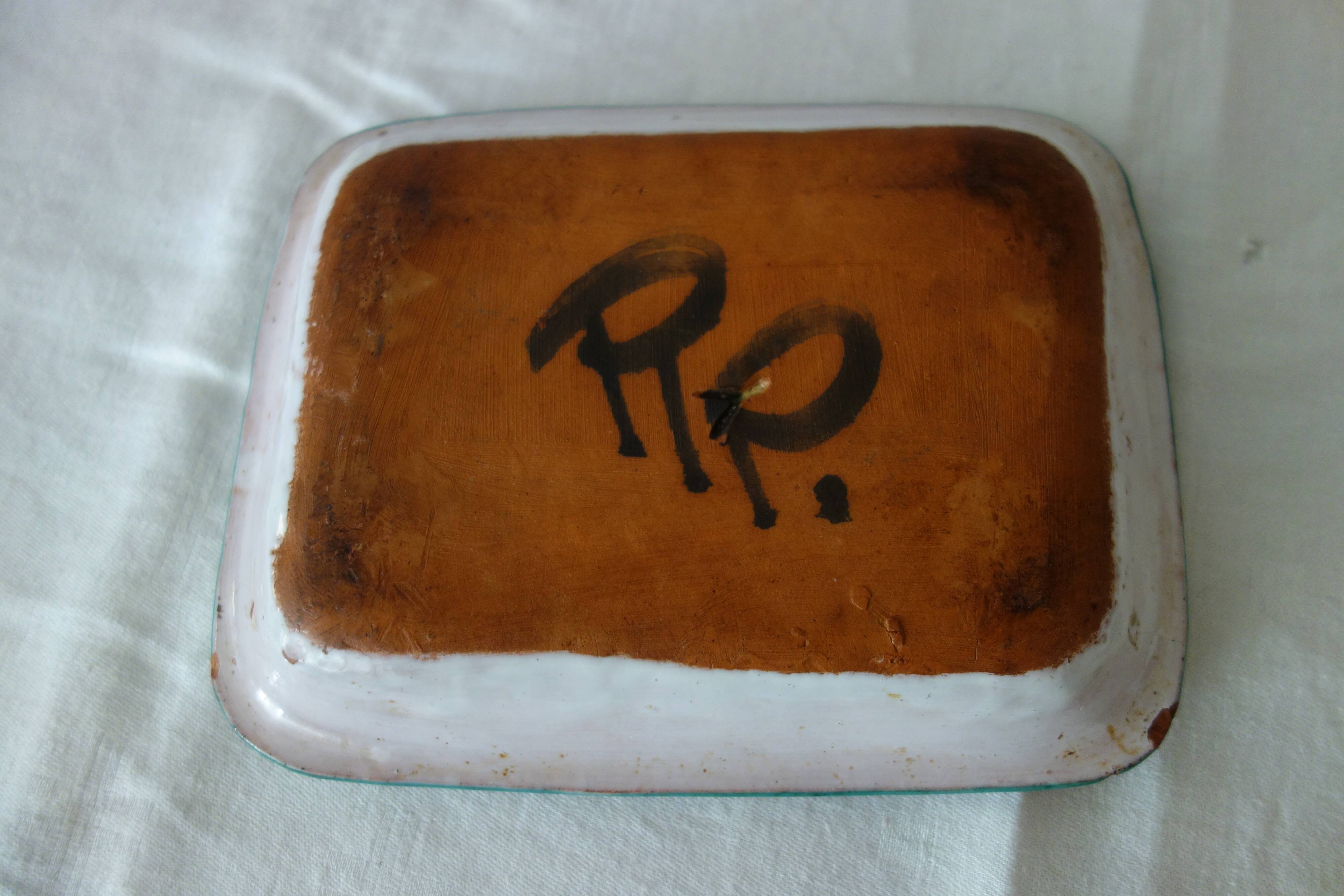 RECTANGULAR PLATE 1960 by Roger PICAULT