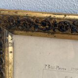 Architectural drawing 1857, glazed wood frame