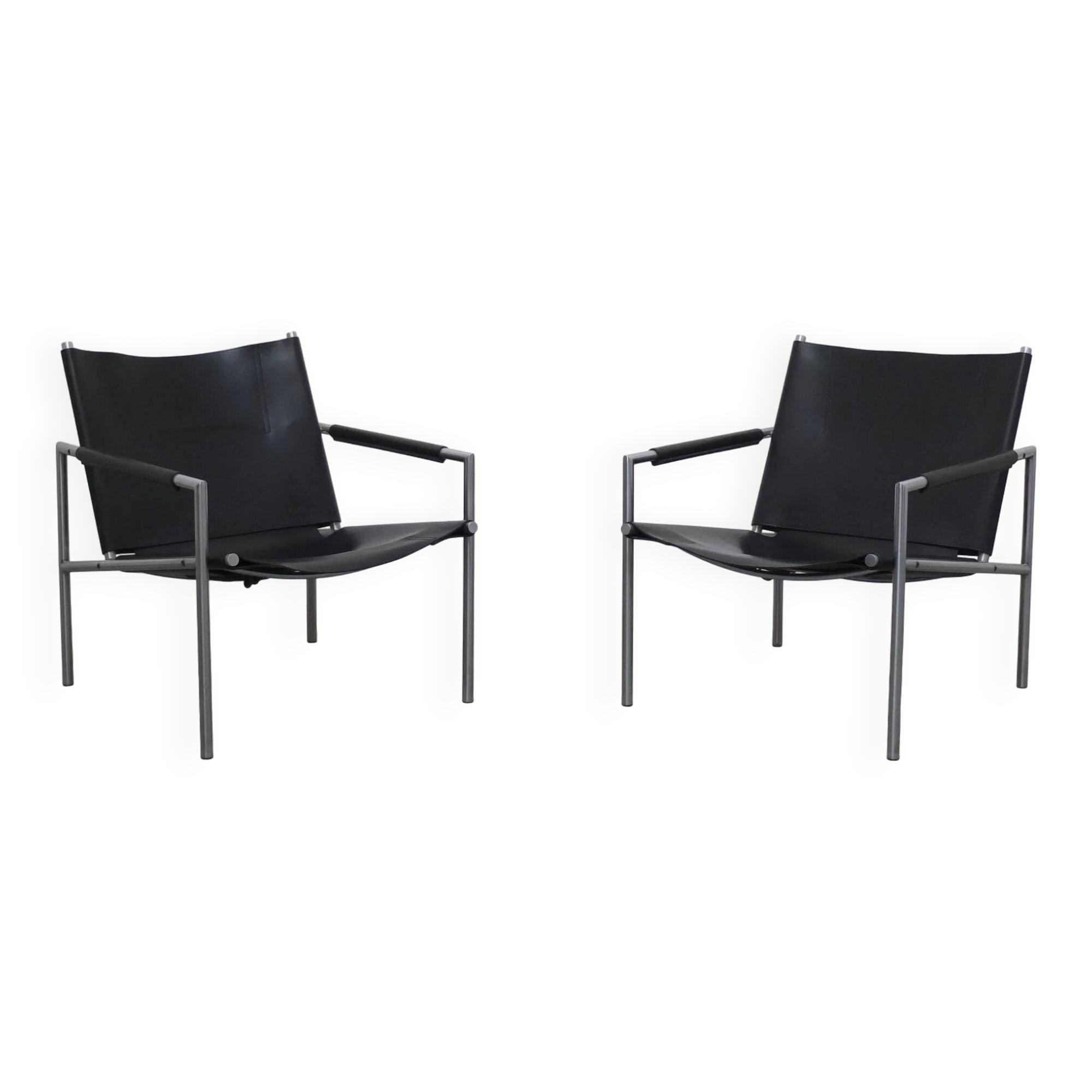 Pair of 'SZ02' armchairs by Martin Visser for 't Spectrum, 1960s.