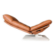 Vintage Lounge Chair & Ottoman "Origlia" – Tawny Leather & Pirelli Straps