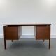Mid-century teak freestanding desk from gv mobler, 1970s