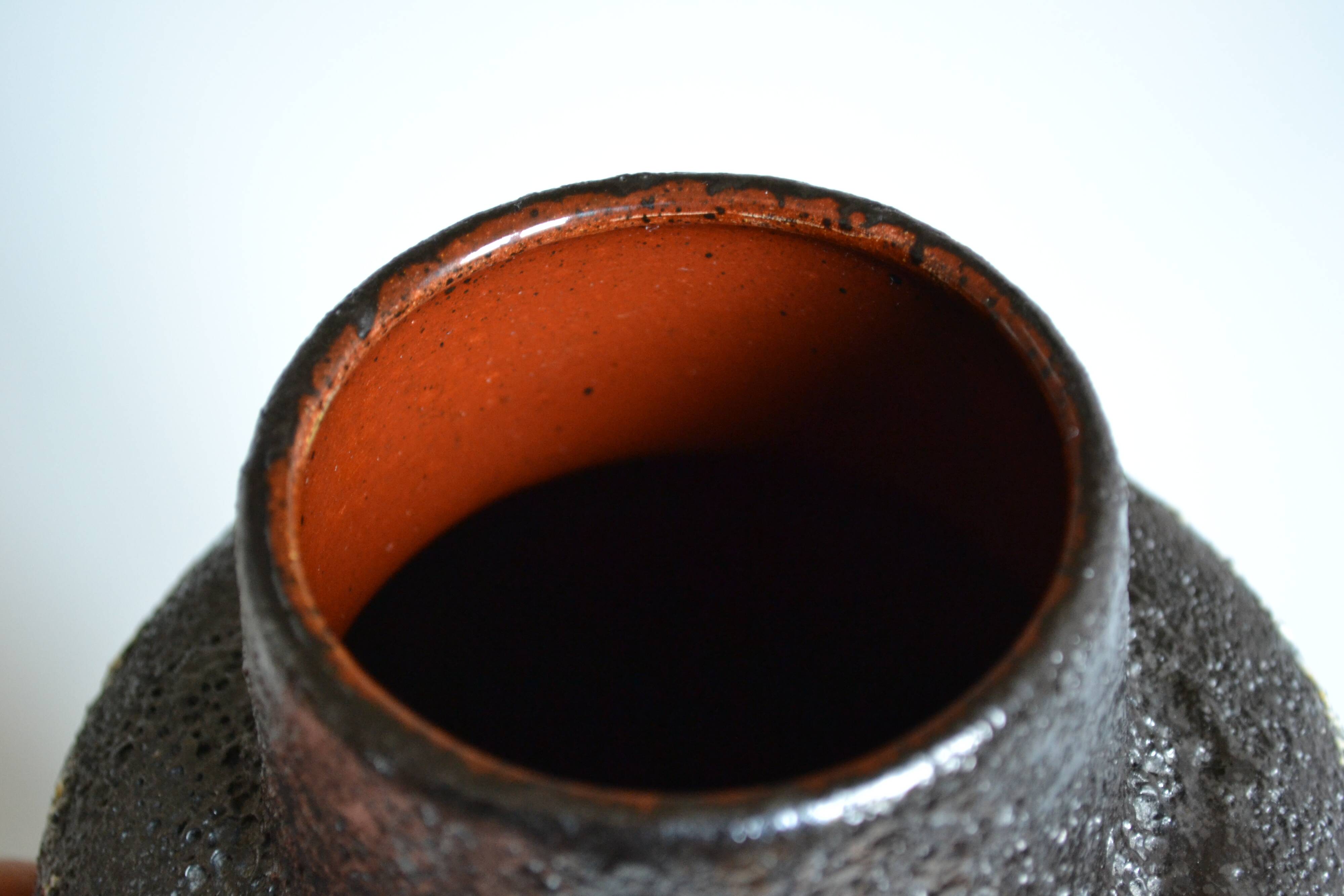 Scheurich Germany "Europ Linie" large ceramic vase Fat Lava 1970