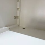 White bookcase library cabinet bookcase with ladder