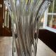 Vase corolle verre twisté style Pierre d'Avesn