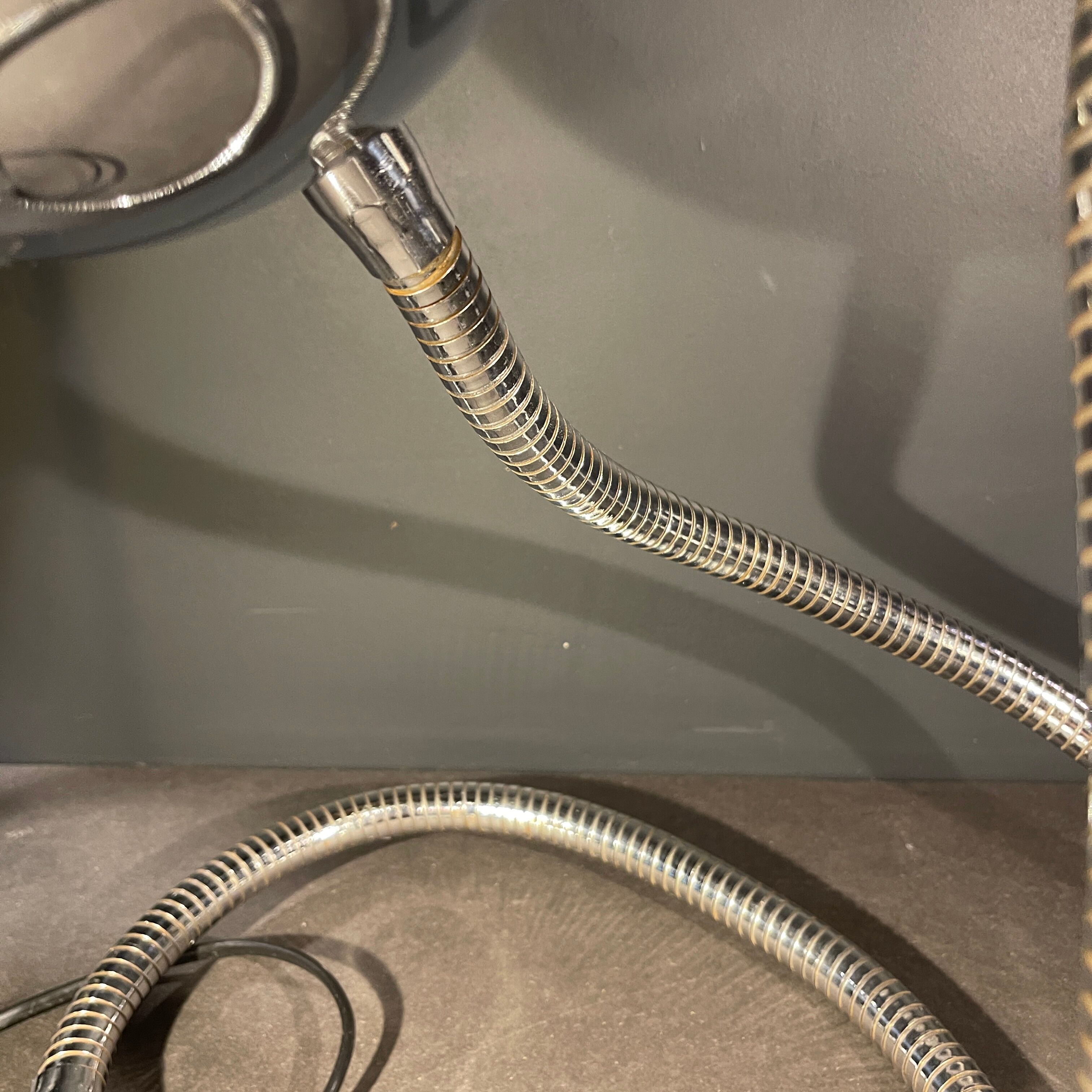 Flexible "snake eye balls" lamp by Goffredo Reggiani, chrome steel 1970s