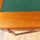 Desk, green leather top