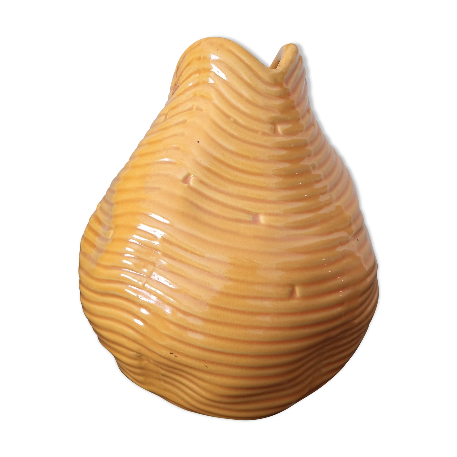 Free-form ceramic vase
