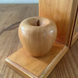 Pair of vintage wooden bookends