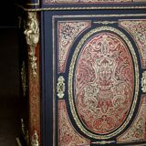 Napoleon III sideboard (late 19th century), marble, Boulle marquetry.