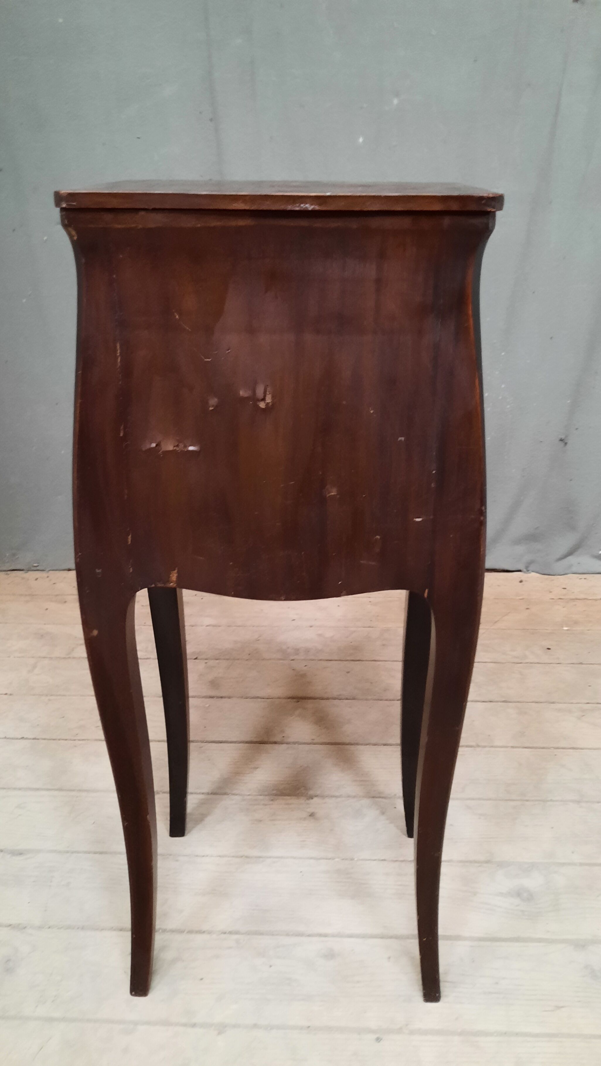 Louis XV style marquette bedside table