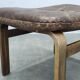 Leather Ottoman by Ingmar Relling for Westnofa, Norway, 1960s