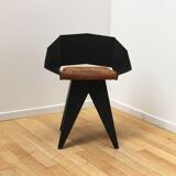 Set of 8 Knight Steel chairs, Gie El