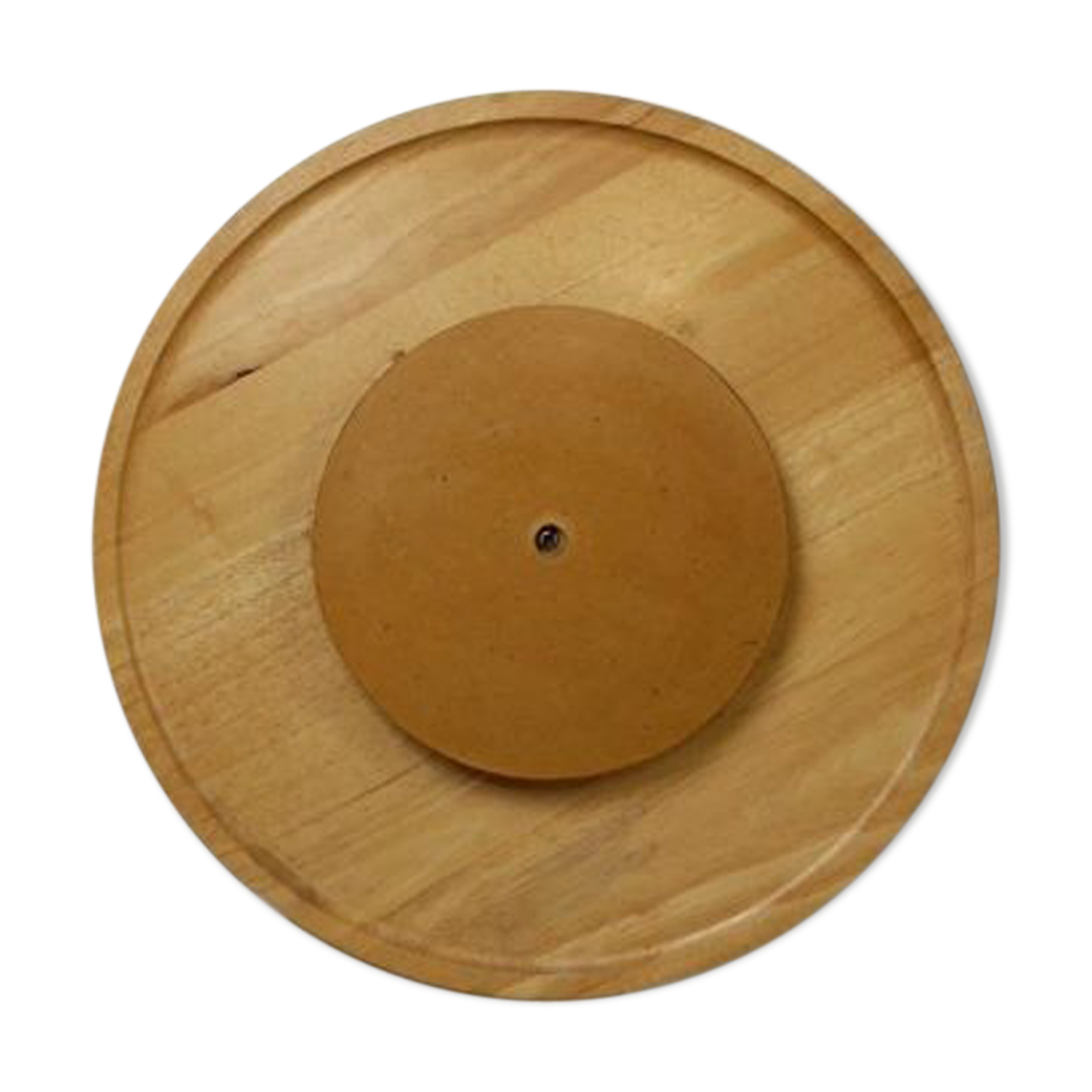 Round wood turntable