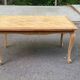 Table à manger Louis XV extensible rénovée en bois brut