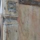 Wooden wardrobe with antique doors