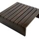 Vintage slatted coffee table design Wenge solid 70s minimalist