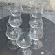 Set of 7 large Luminarc France wine glasses in transparent glass on a stem