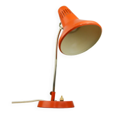 Lampe de bureau réglable en métal peint orange de TEP, années 1970