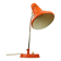 Adjustable Desk Lamp in Orange Painted Metal from TEP, 1970s