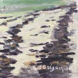 Painting boat on the beach