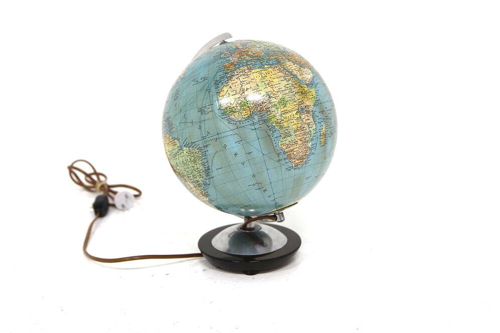 Illuminated globe, Columbus DUO Jordglob, Sweden, 1950
