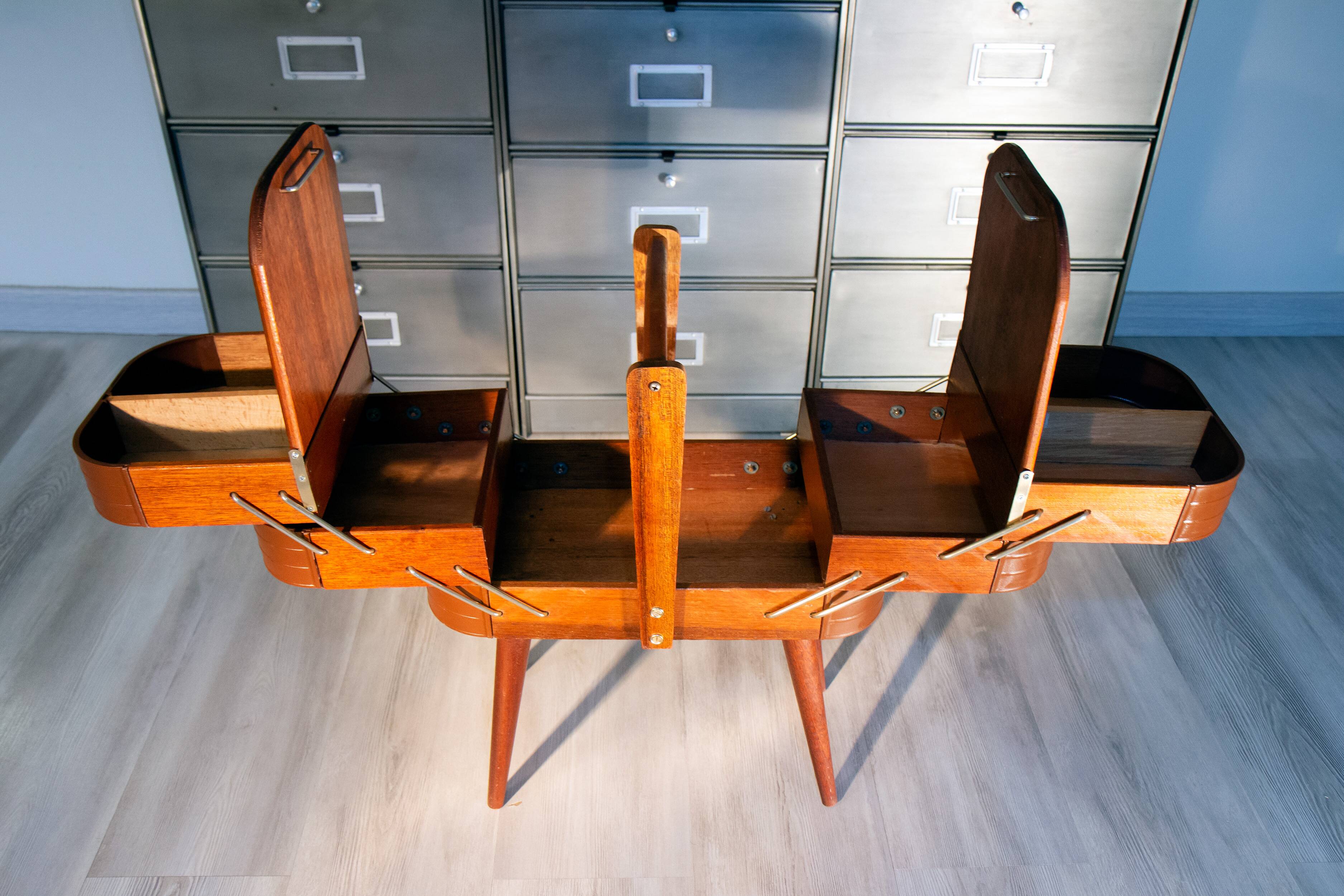 Worker, 1950s work box, teak and bakelite